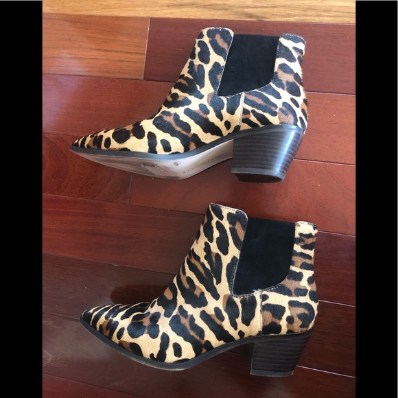 Sole Society Leopard Hair-Calf Booties - Picture 1 of 10